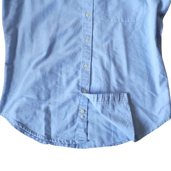 U.S. Polo Assn Shirt Men's Medium Blue Oxford Cotton Long Sleeve Button Down - Picture 5 of 15